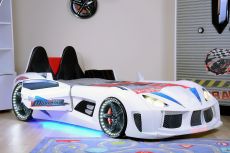 Детская кровать машина MUSVENUS AUDI white 190х90 см